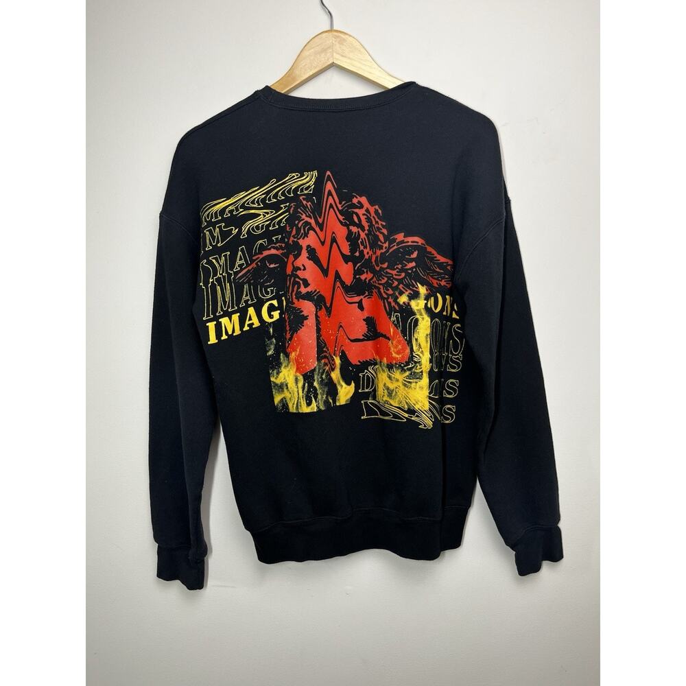 Imagine Dragons ID Logo Tour Sweatshirt Adult Medium Black Front Back Pullover